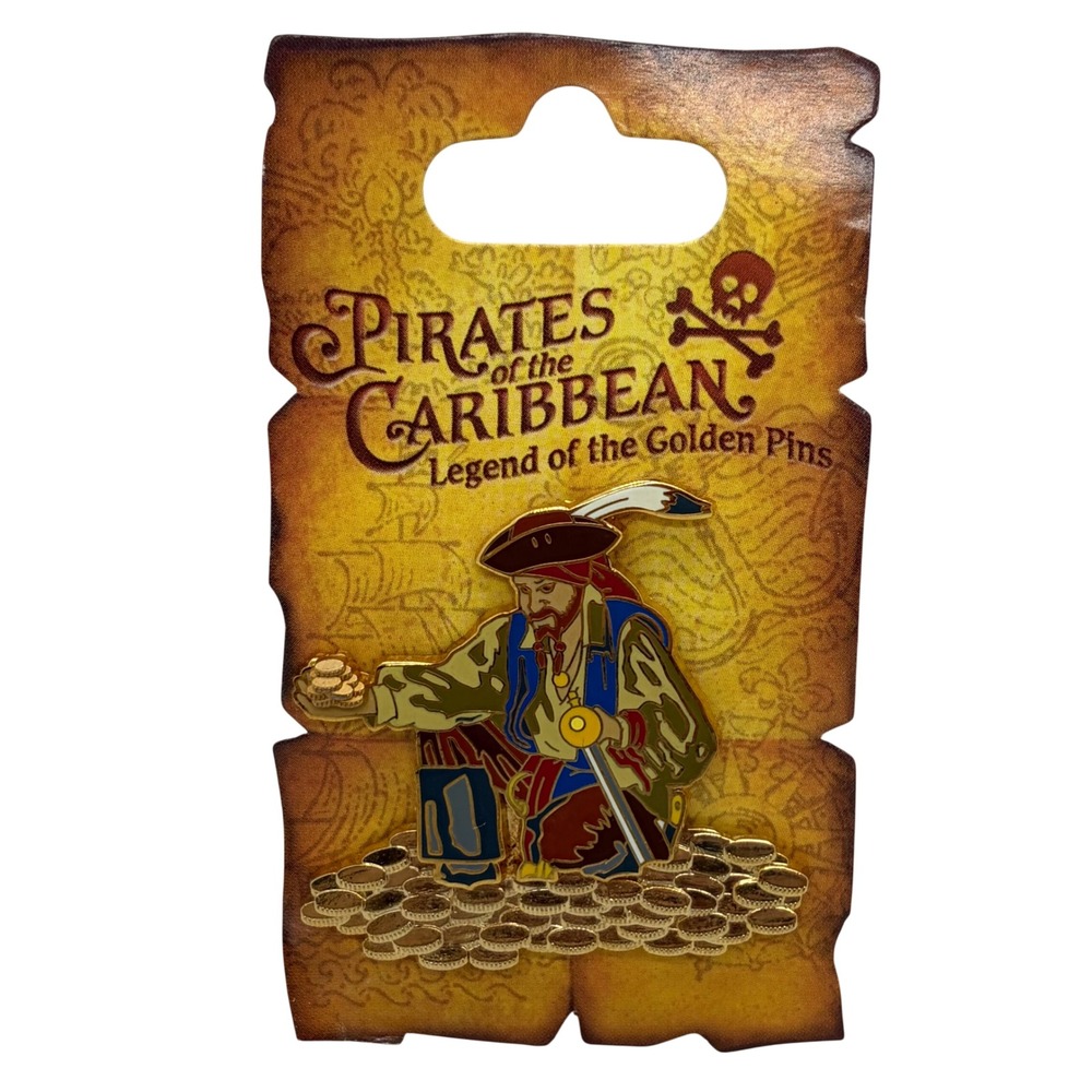 Disney Pirates of the Caribbean Legend of the Golden Pins Pirate Enamel Pin 2006